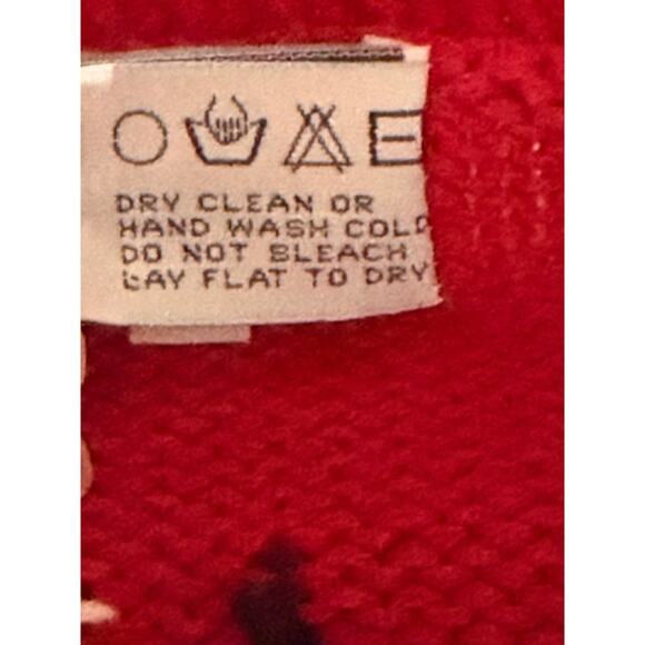 Vintage 1993 The Eagle’s Eye Joyeux Noël Paris Christmas Sweater Cardigan M - Picture 8 of 8